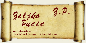 Željko Pučić vizit kartica
